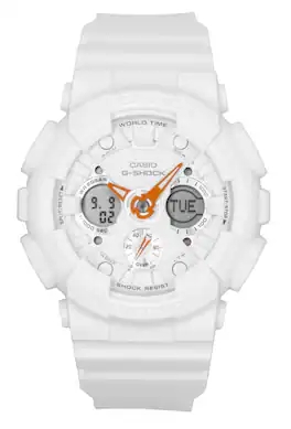 Casio - G-Shock Analog Digital Bio-Based Plastic Dial Quartz GMA-S120SA-7A1 200M Women's Watch - White