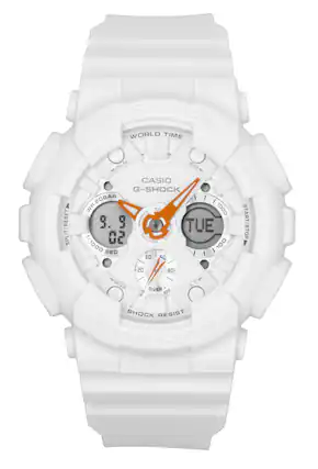 G-SHOCK WORLD TIME ADJUST ALM SIG G-SHOCK CASIO REVERSE 20BAR WR 1000 SPLIT/RESET /L 9.02 9 TUE START/STOP 1000 100 SEC 40 50 20 80 MODE SNZ 0 OVER 100 - FORWARD SHOCK RESIST PROTECTION
