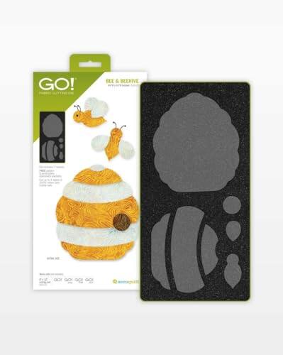 GO!  
BEE & BEEHIVE  
www.go!stitcher.com  

Includes:  
- 1 x 10" x 10" cutting mat  
- 1 x 10" x 10" cutting mat  
- 1 x 10" x 10" cutting mat  

Bee & Beehive  
Design Kit  

Includes:  
- 1 x 10" x 10" cutting mat  
- 1 x 10" x 10" cutting mat  
- 1 x 10" x 10" cutting mat  

www.go!stitcher.com