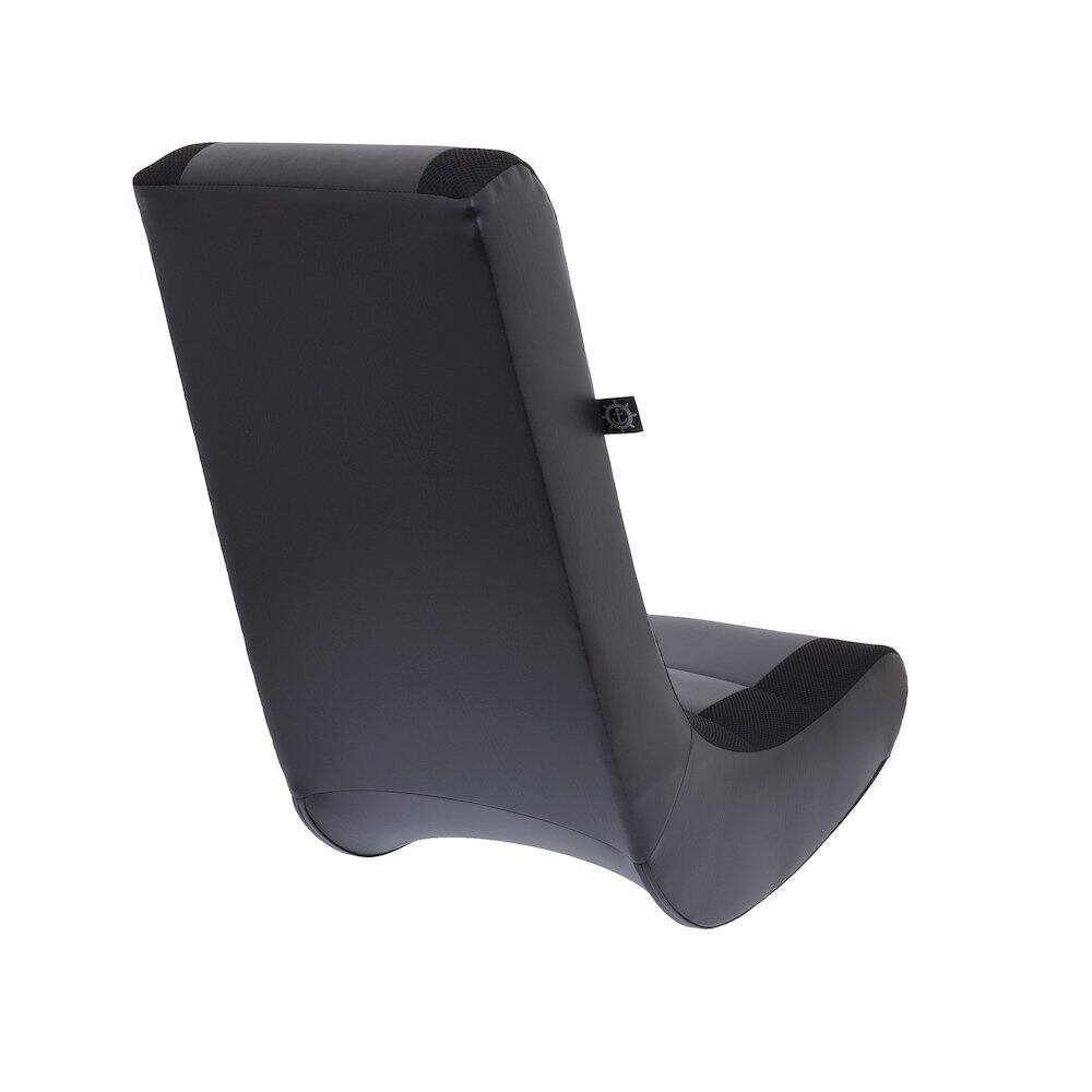 Back. Crew - Classic Video Rocker Floor Gaming Chair - Black/Black.
