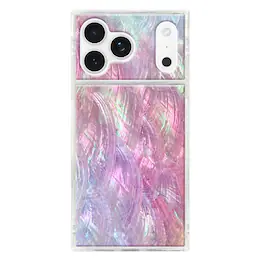 FLAUNT - Square Case with MagSafe for Apple iPhone 17 Pro Max - Pink Mother of Pearl