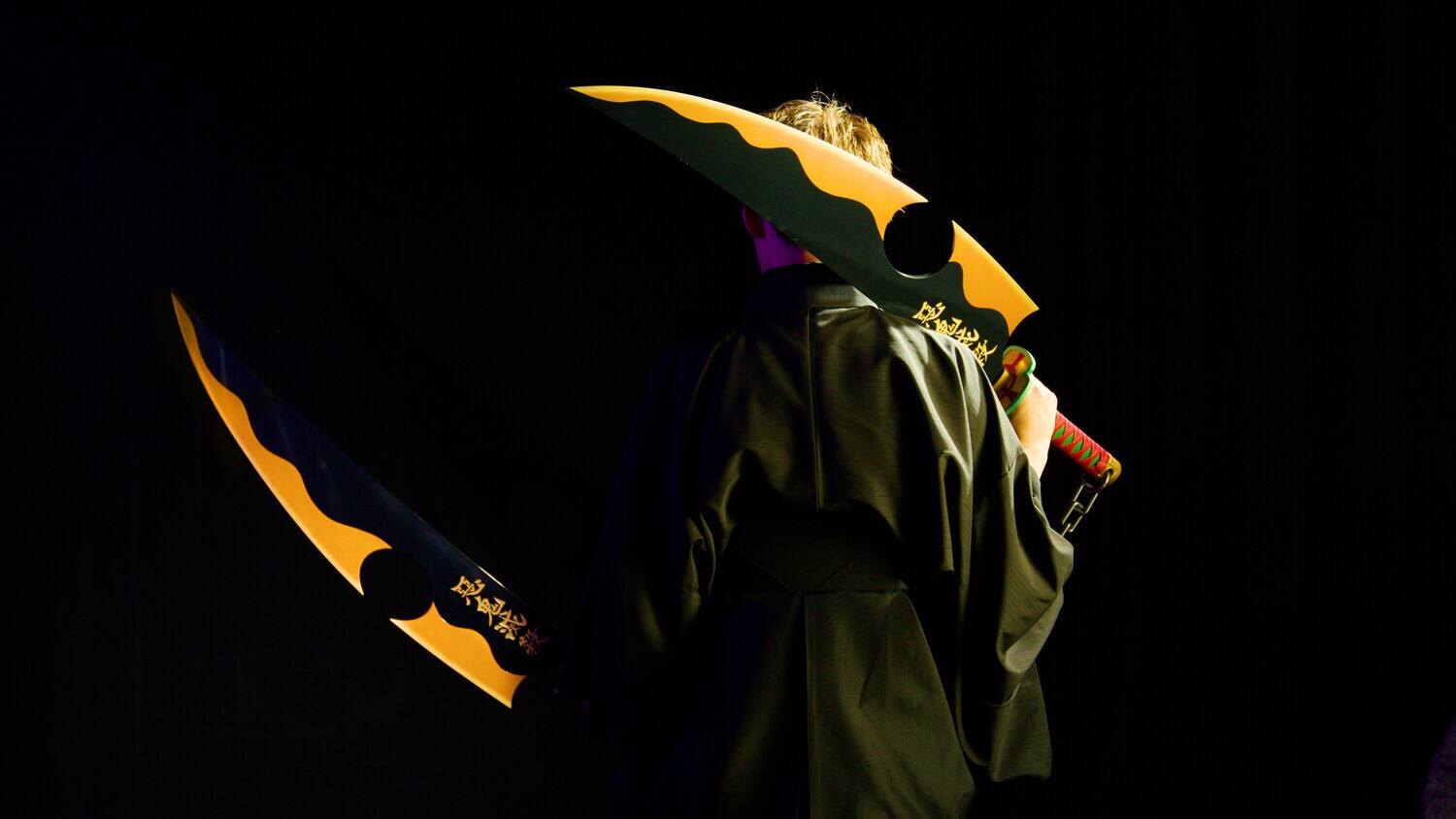 Alt View 2. Bandai - Tamashii Nations - Demon Slayer -  PROPLICA - Nichirin Sword (Tengen Uzui)   - Collectibles - Multicolor.