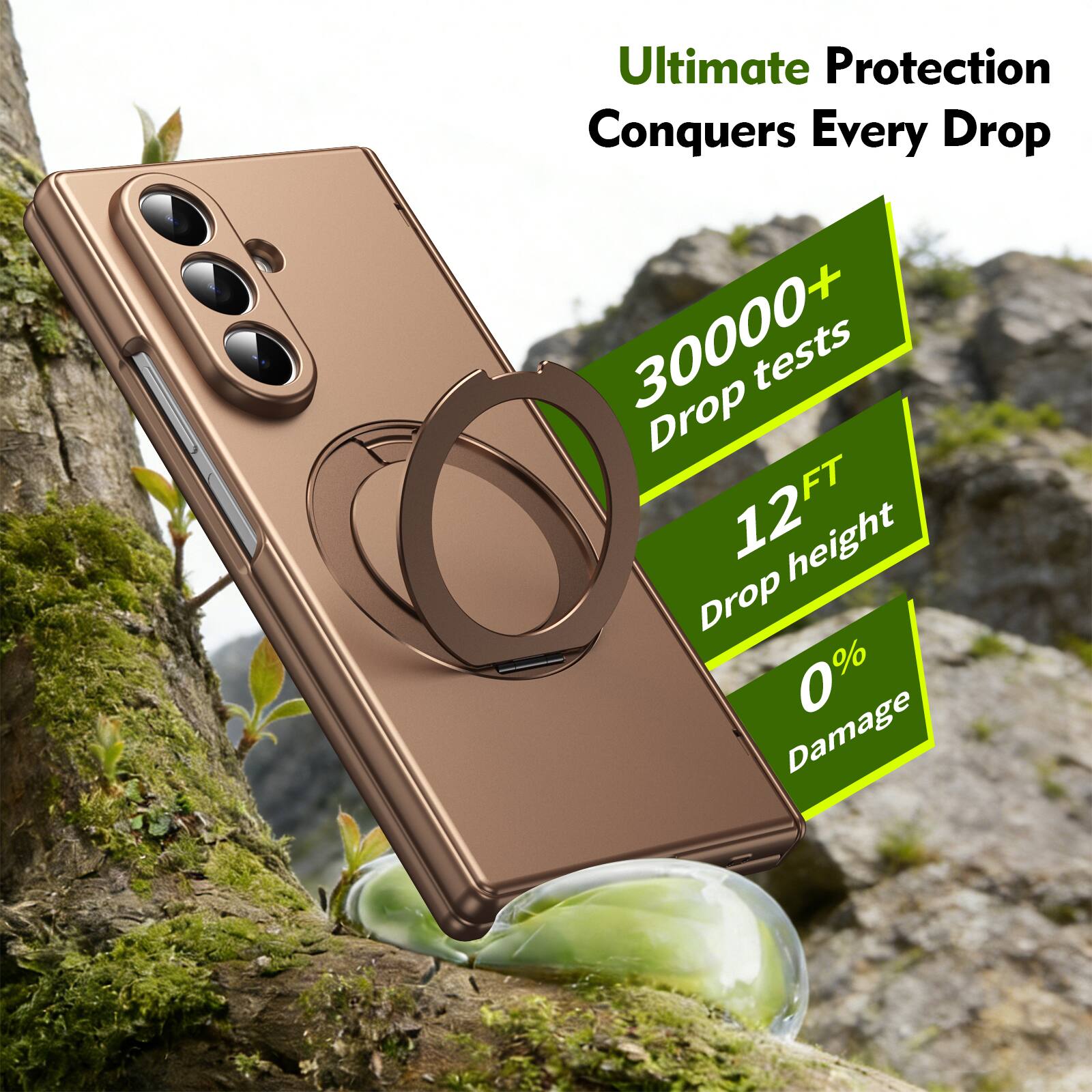 Ultimate Protection Conquers Every Drop

30000+ Drop tests  
12FT Drop height  
0% Damage