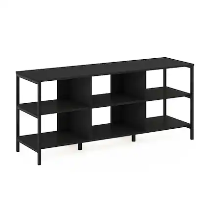 Front. Furinno - Camnus Modern Living TV Stand for TVs up to 60 Inch - Americano/Black.