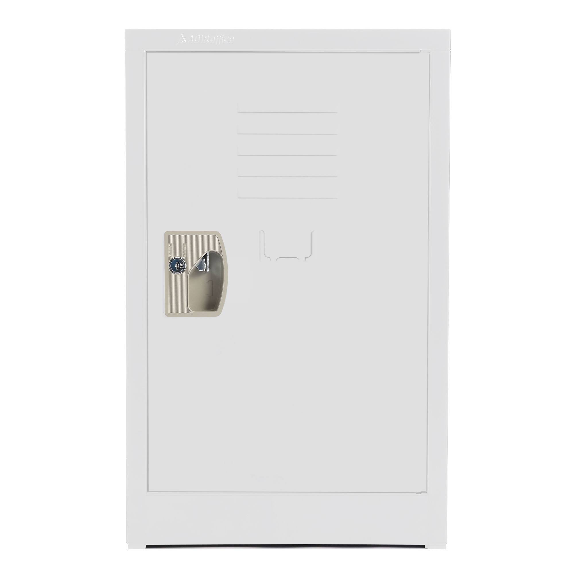 "AdirOffice - Storage Locker 629-Series 24"" H 1-Tier Steel Locker with Key Lock - White" price history on PriceWatchPro