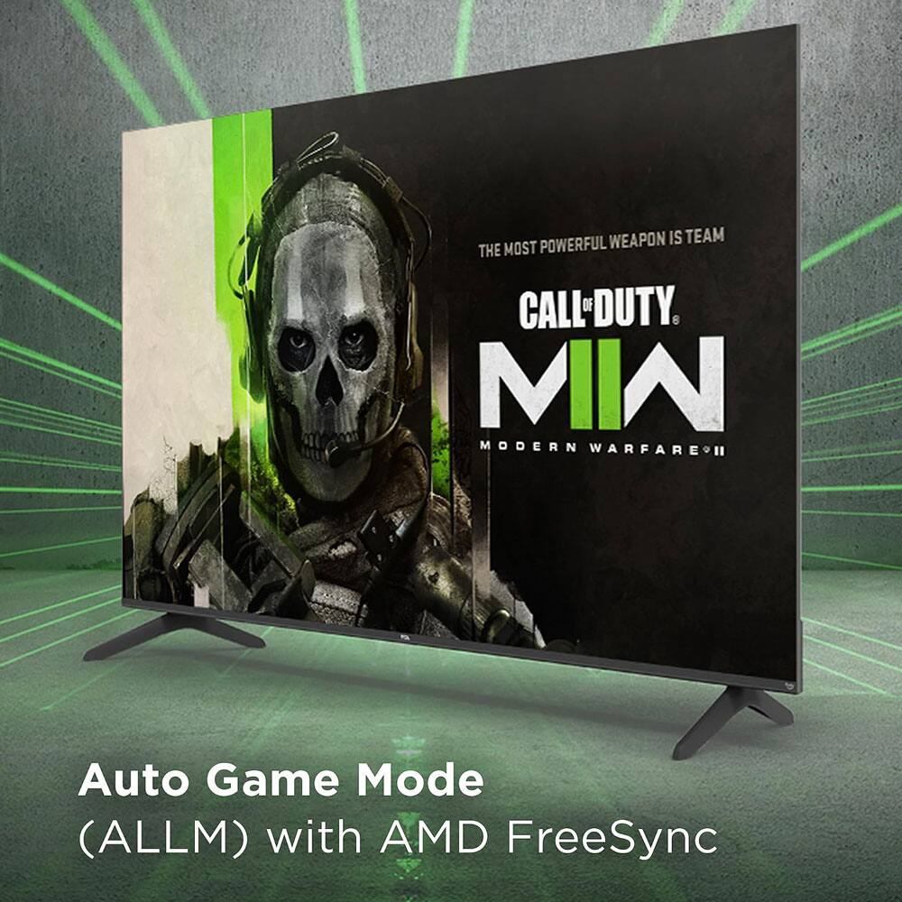 The most powerful weapon is team.  
Call of Duty: Modern Warfare II.  
Auto Game Mode (ALLM) with AMD FreeSync.