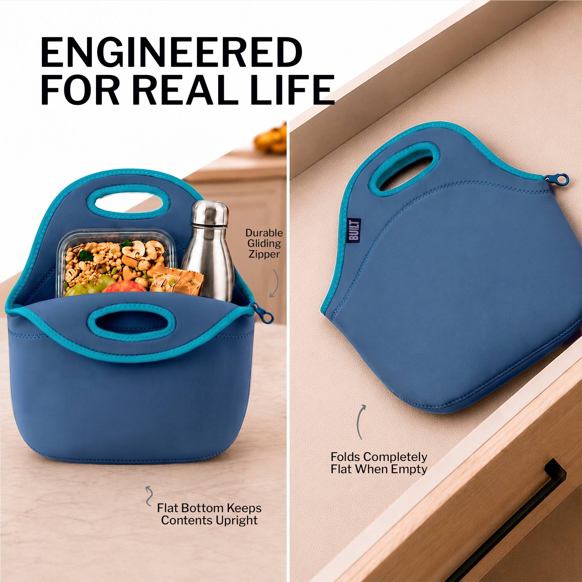 ENGINEERED FOR REAL LIFE

- Durable Gliding Zipper
- Flat Bottom Keeps Contents Upright
- Folds Completely Flat When Empty