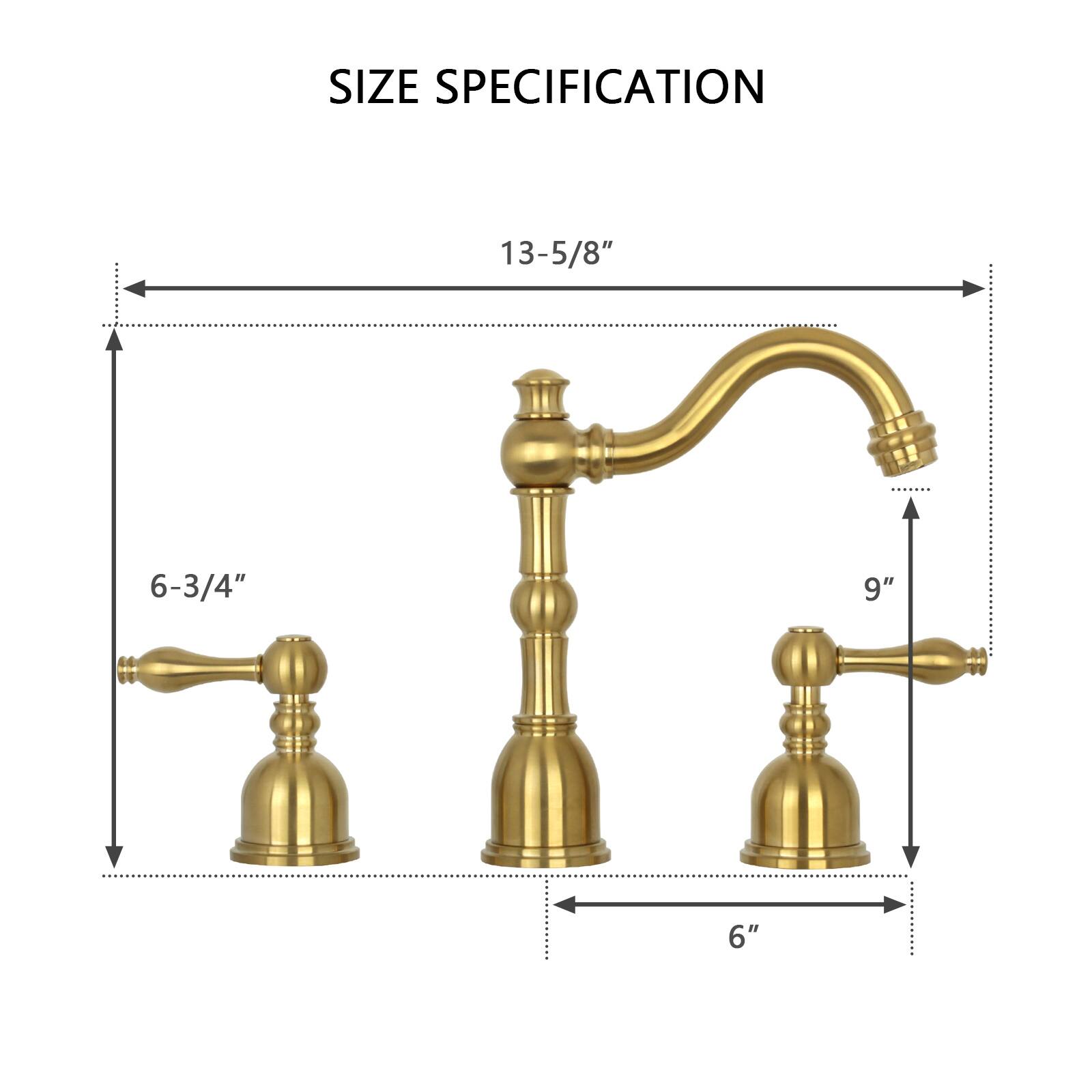 SIZE SPECIFICATION

13-5/8"  
6-3/4"  
9"  
6"