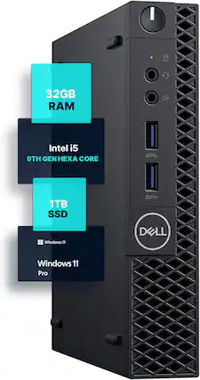 32GB RAM
Intel i5 9TH GEN HEXA CORE
1TB SSD
Windows 11 Pro