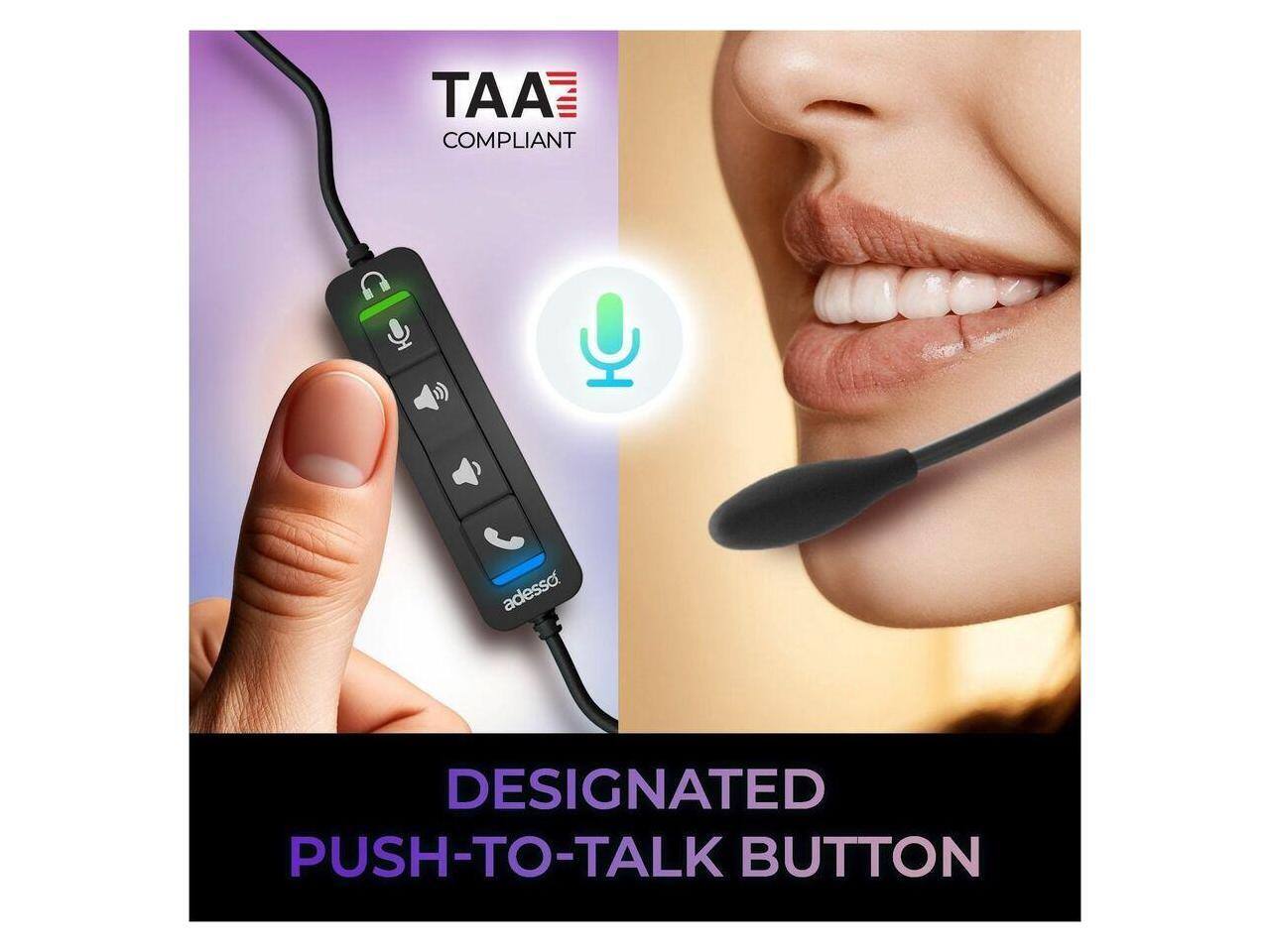TAA COMPLIANT  
DESIGNATED PUSH-TO-TALK BUTTON