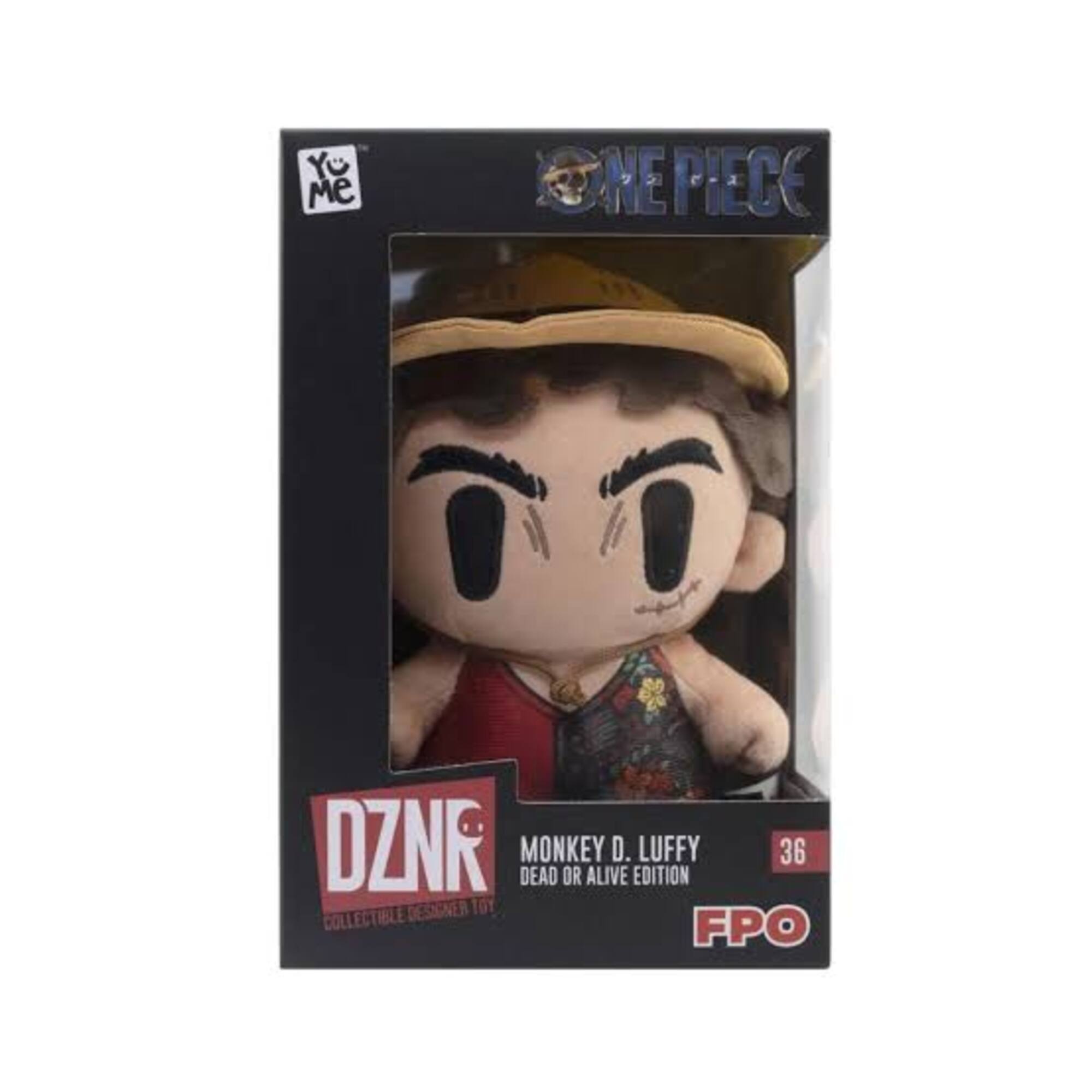Y Me  
ONE PIECE  
DZNK MONKEY D. LUFFY 36 TOY COLLECTIBLE DEAD OR ALIVE EDITION FPO