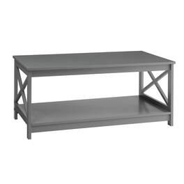 Convenience Concepts - Oxford Coffee Table with Shelf - Gray