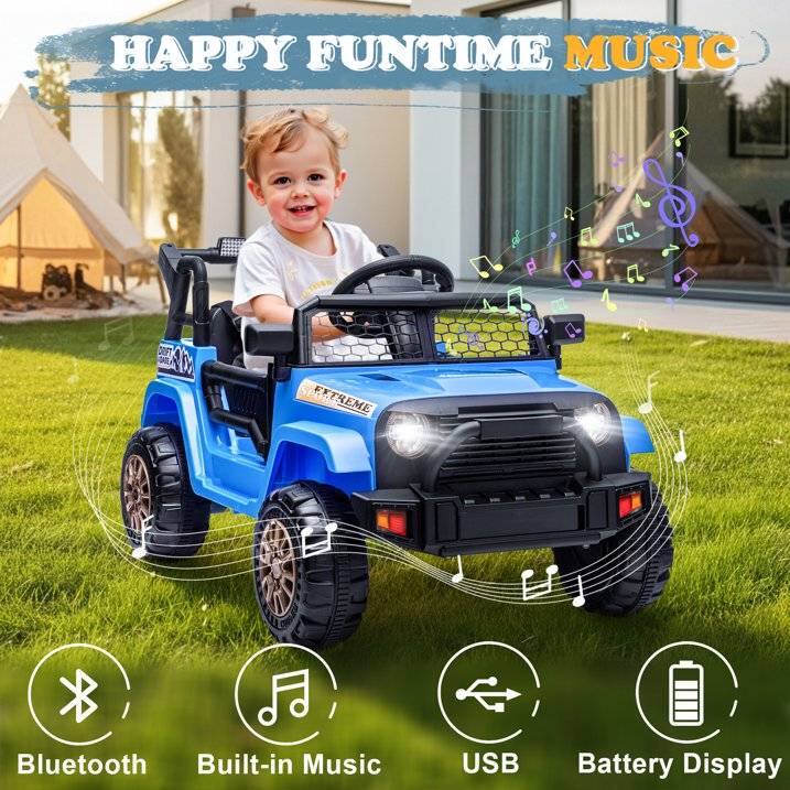 HAPPY FUNTIME MUSIC

Bluetooth  
Built-in Music  
USB  
Battery Display