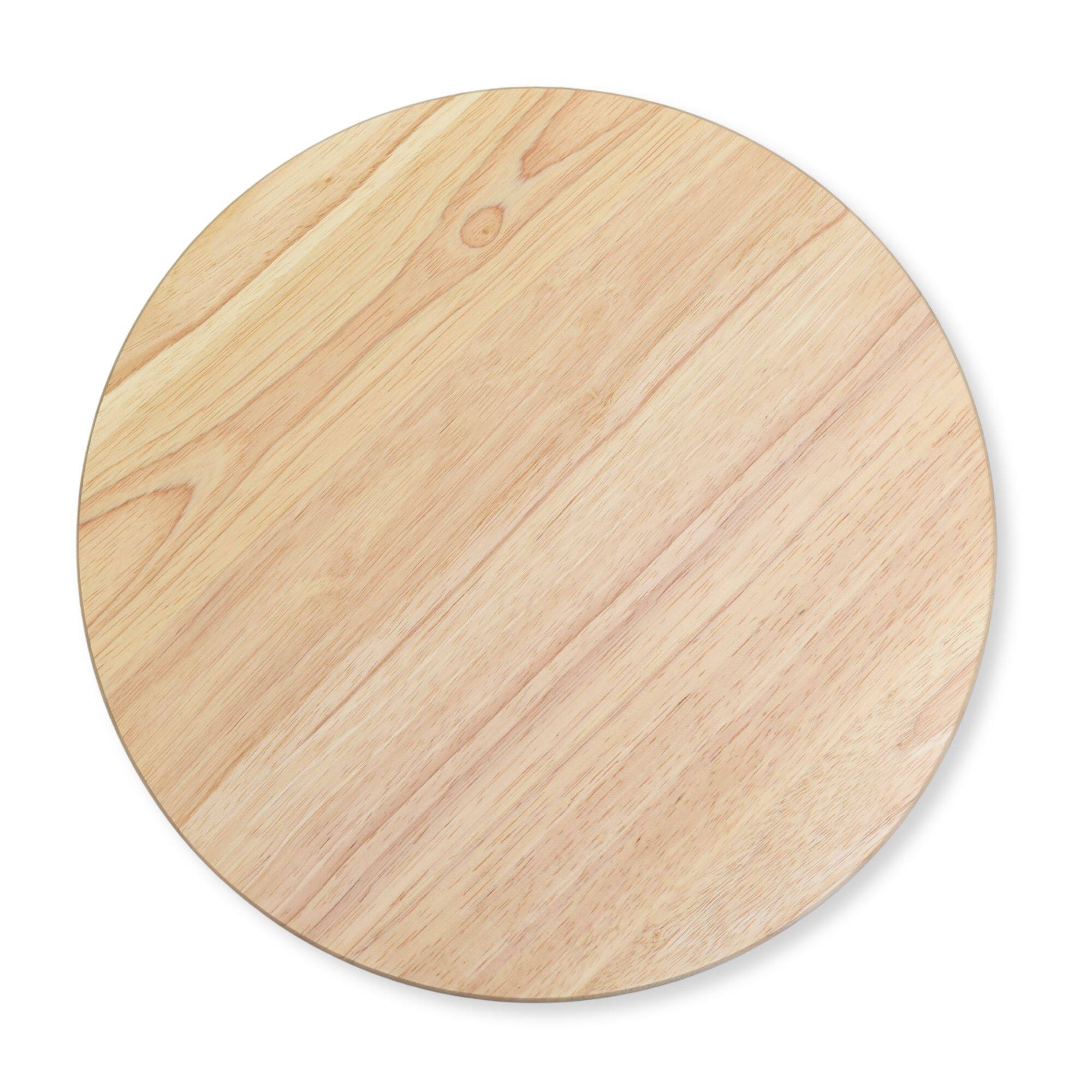 Alt View 4. PJ Wood - PJ Wood Round Natural Wooden Lazy Susan Organizer Kitchen Cabinet Turntable Tray - Natural.