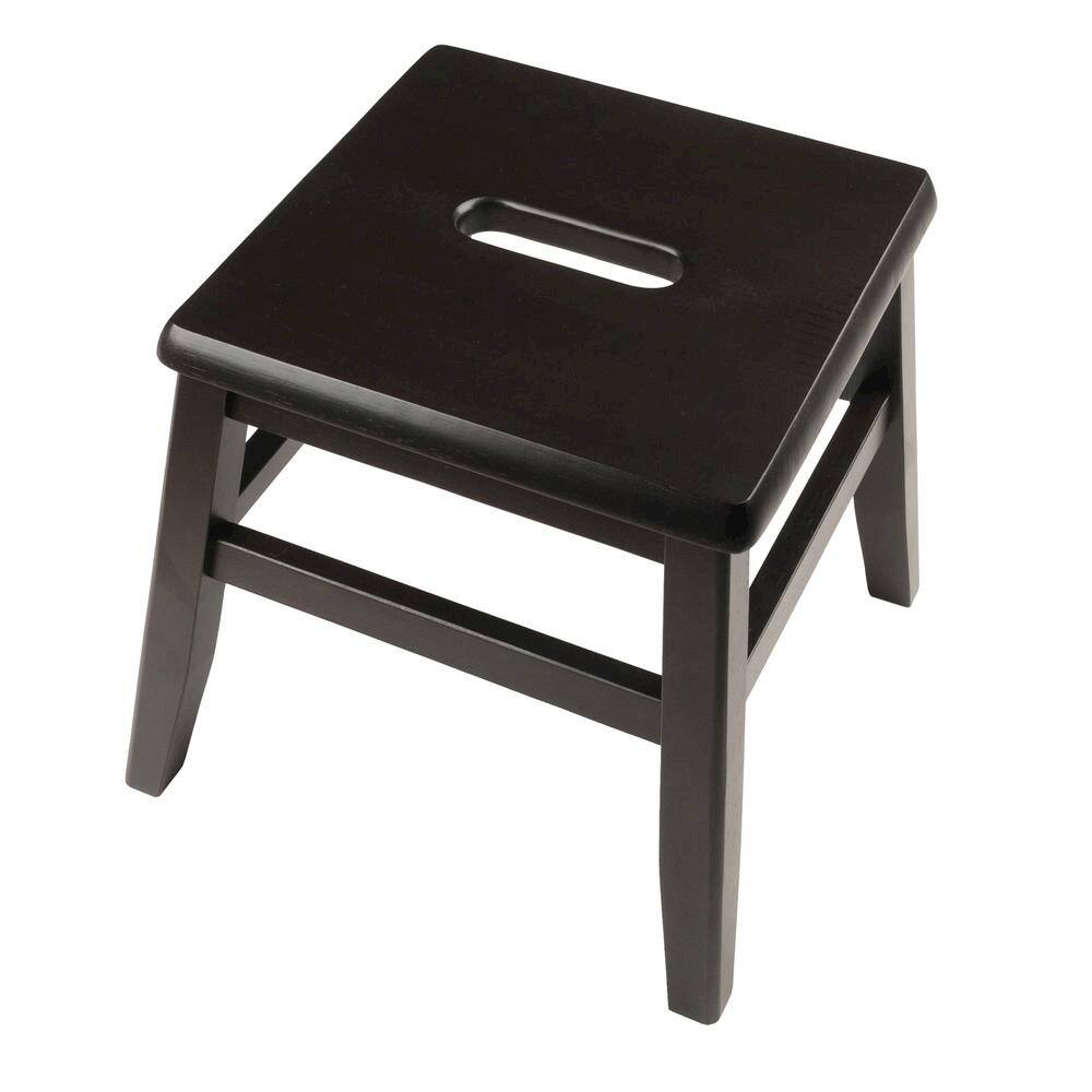Left. FurniFact - 2-PC Conductor Stool Set - Coffee.