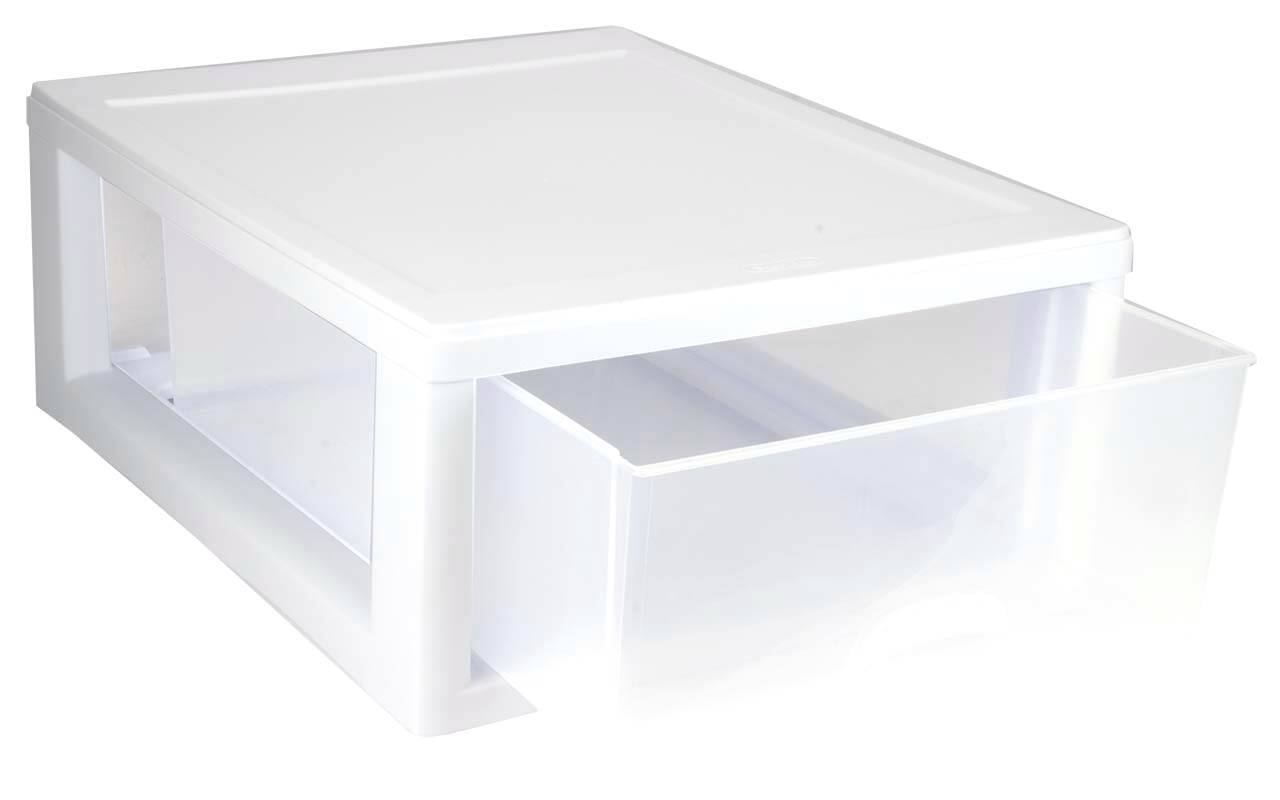 Alt View 2. Sterilite - Sterilite 16 Qt Clear Stacking Storage Drawer Container (6 Pack) + 6 Qt (6 Pack).