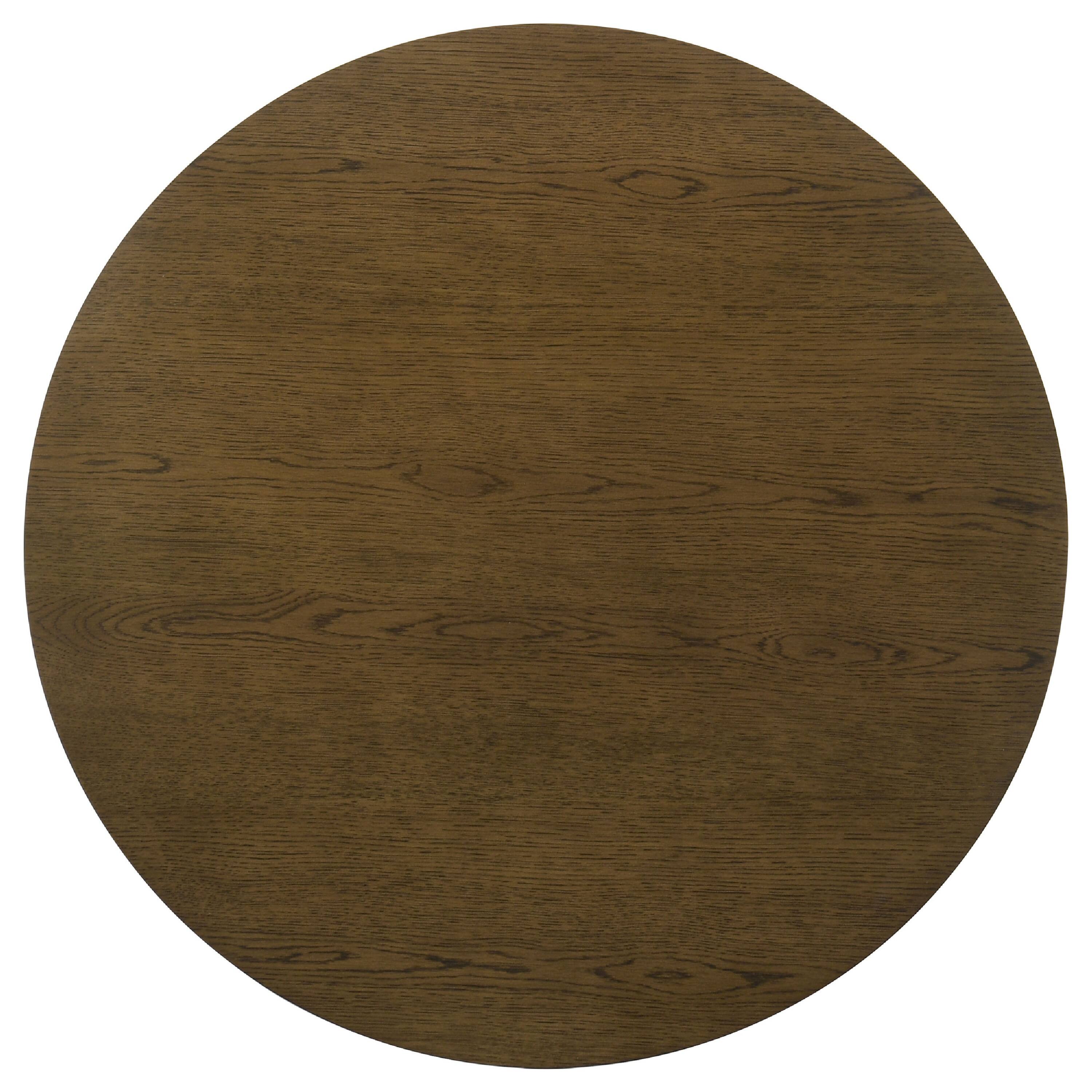 Alt View 1. Manhattan Lane - Clera Round Side End Table with Open Shelf, Wood 36 Inch - Brown.
