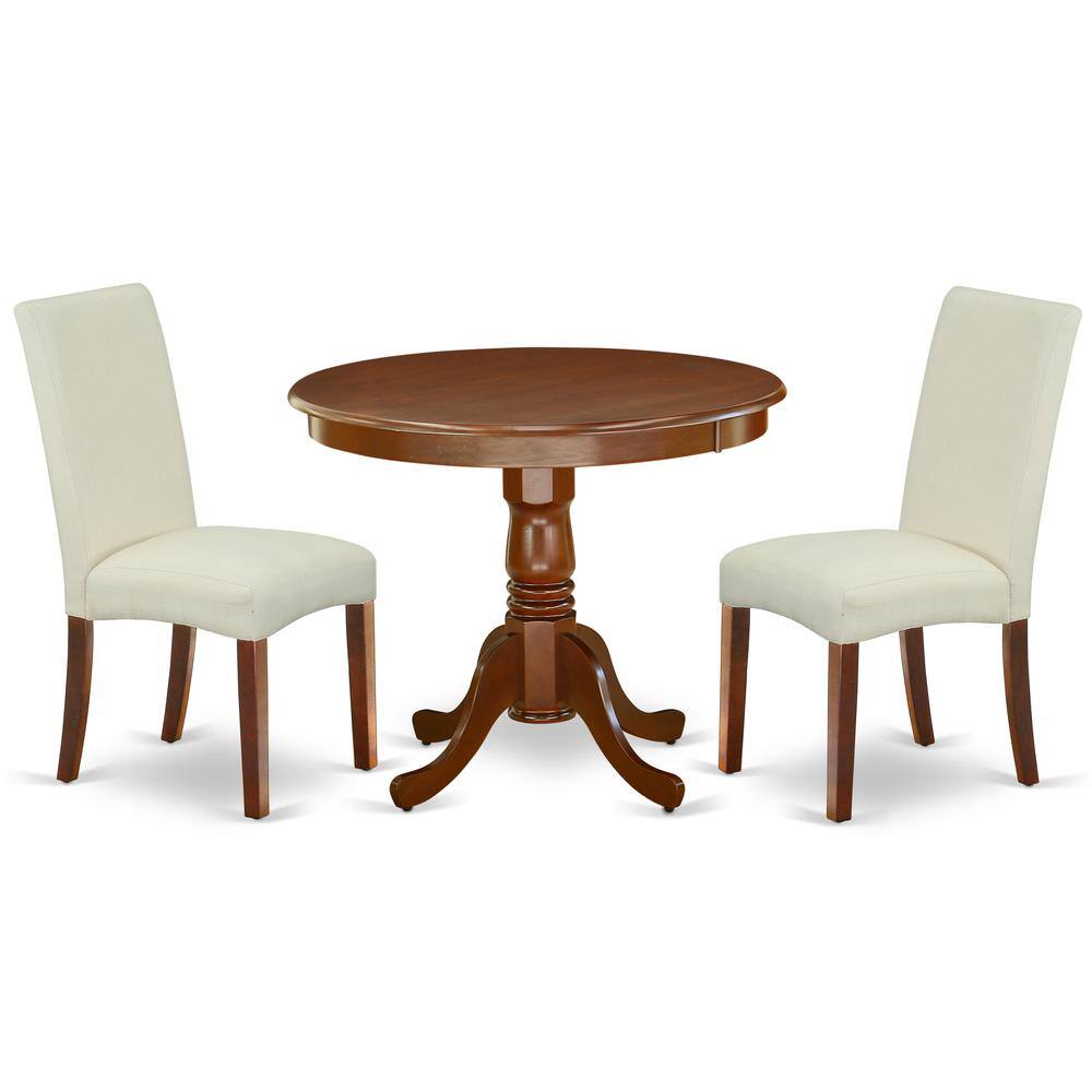 Left. East West Furniture - Dining Room Set Mahogany - Brown.