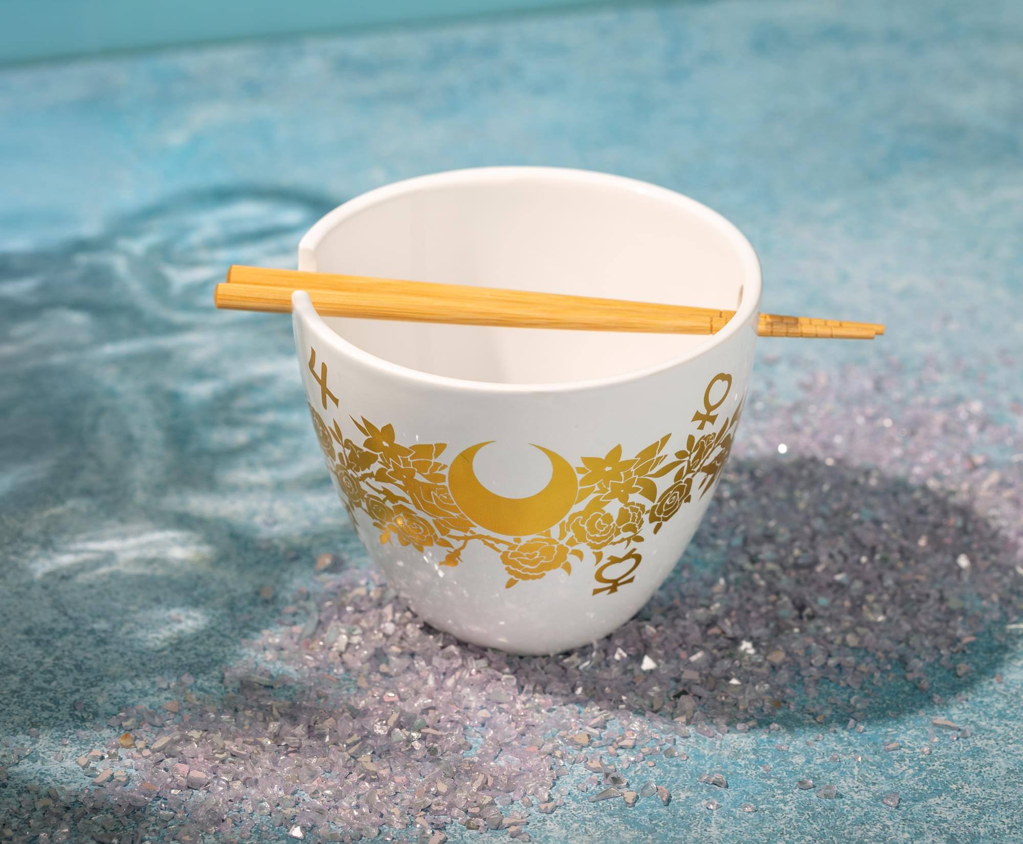 Alt View 2. Just Funky - Sailor Moon Crystal 16 Ounce Ramen Bowl with Chopsticks - White.