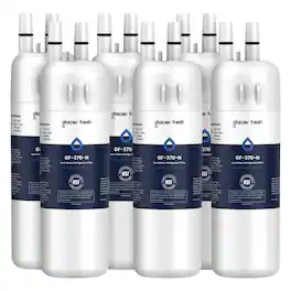 GLACIER FRESH - EDR1RXD1 Refrigerator Water Filter, Compatible with W10295370A, WHR1RXD1, KAD1RXD1, Filter 1, 6 Pack