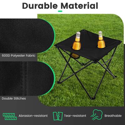 Costway Folding Camping Chair Set of 3 Portable Lawn Chair