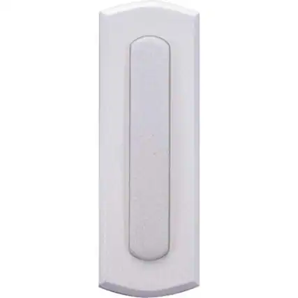 Front. IQ America - IQ America Wireless Doorbell Pushbutton Replacement Colonial Style Non-lighted White - White.