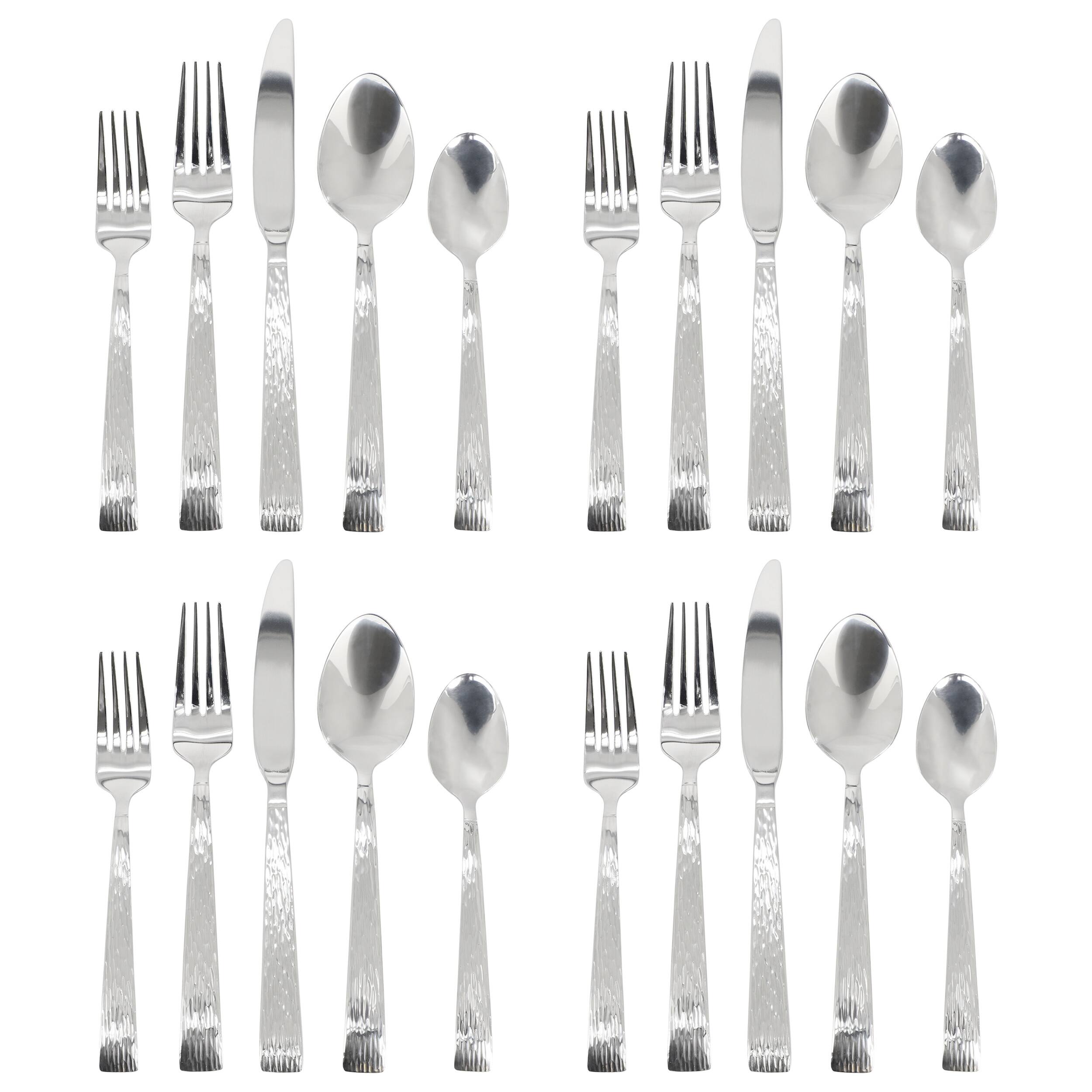Alt View 1. Gibson - Gibson Home Cowper 20 Piece Stainless Steel Flatware Set in Silver - Silver.