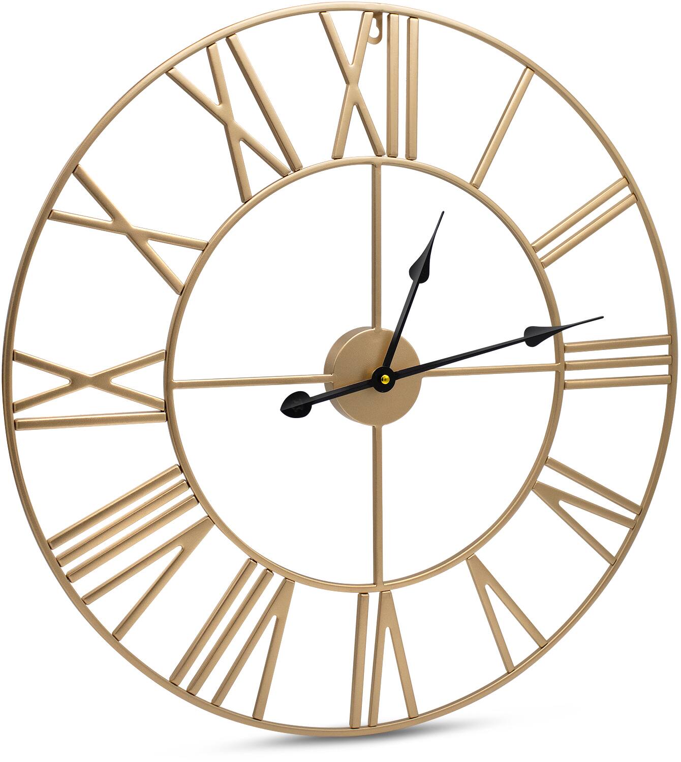 Alt View 2. Sorbus - Sorbus Large Wall Clock for Living Room Decor – Easy to Hang 24-Inch Big Wall Clock – Metal Wall Art – Analog Wall Clock - Gold.