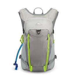 High Sierra - Hydrahike 2.0 16L Hydration Water Backpack for Hiking, Gray & Green - Silver