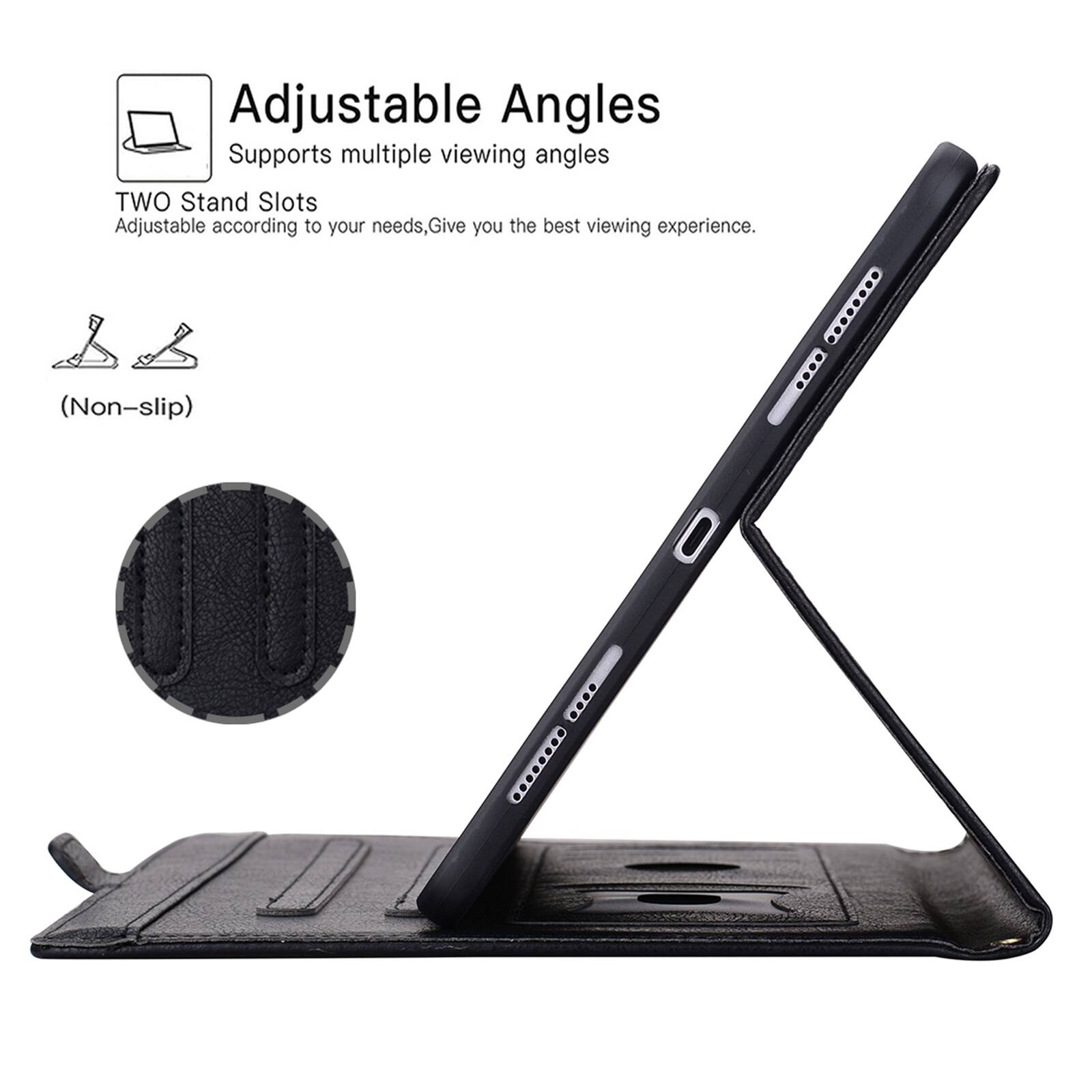 Adjustable Angles  
Supports multiple viewing angles  
TWO Stand Slots  
Adjustable according to your needs, Give you the best viewing experience.  
(Non-slip)