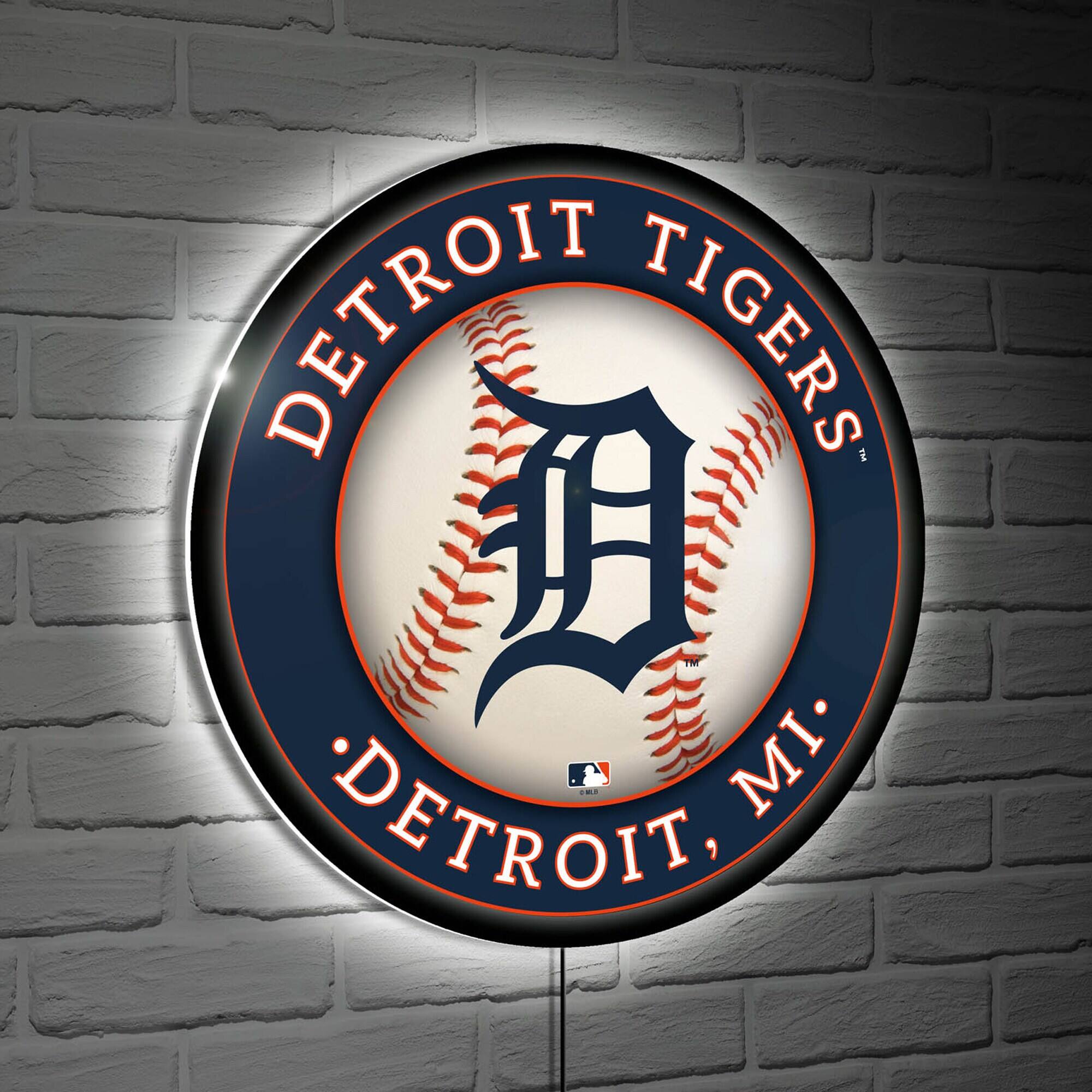 Detroit Tigers LED XL Round Wall D-cor