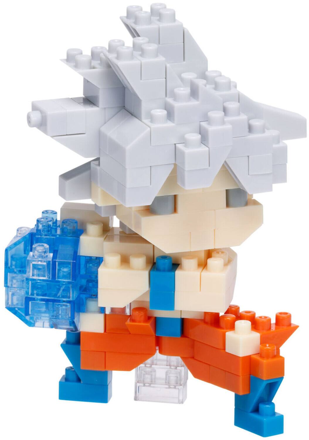 Alt View 2. Bandai - Nanoblock - Dragon Ball Super - Character Collection - Ultra Instinct Son Goku Building Kit   - COLLECTIBLES - Multicolor.