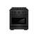 Front. ZLINE - 30 in. Wide 4 Burner 4.2 cu. ft. Freestanding Paramount Dual Fuel Range with DuoPro Cooktop - Black Satin Stainless Steel.