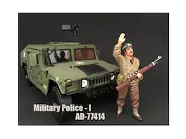 WWII Military Police Figure I For 1:18 Scale Models by American Diorama - Multi