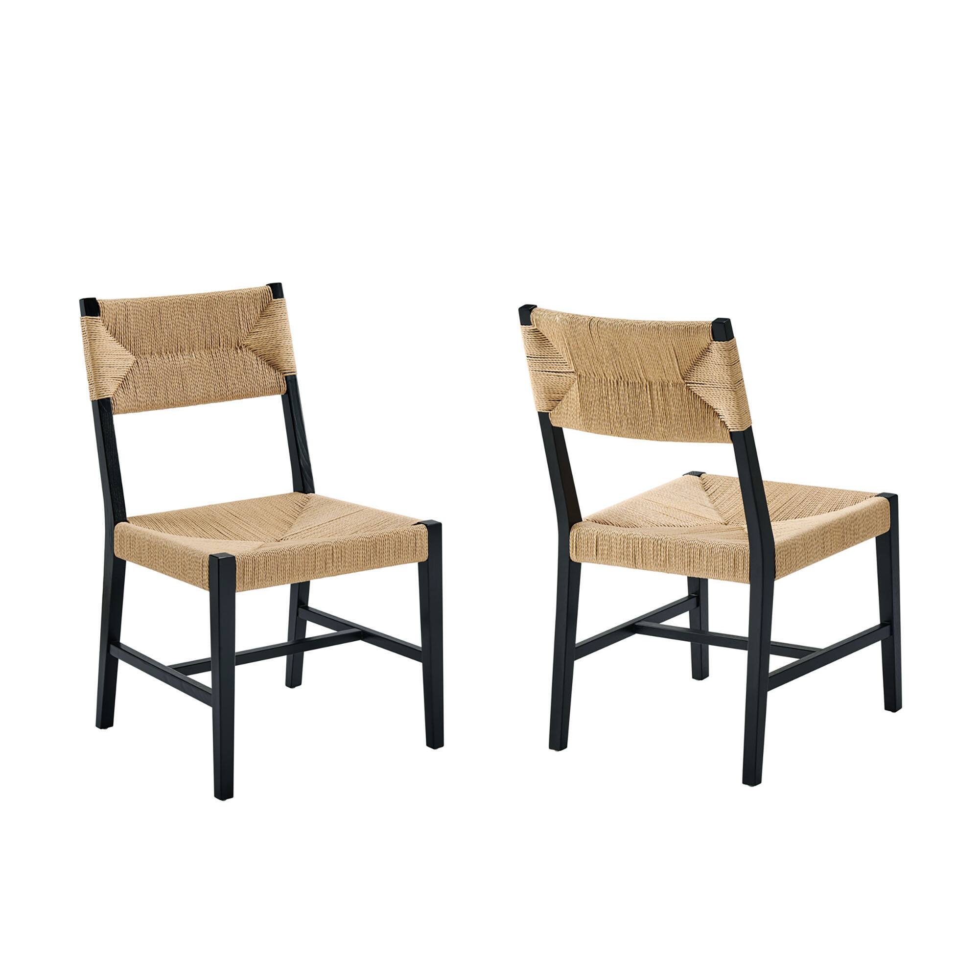 Angle. Modway - Bodie Wood Dining Chair Set of 2 by Modway - Black Natural.