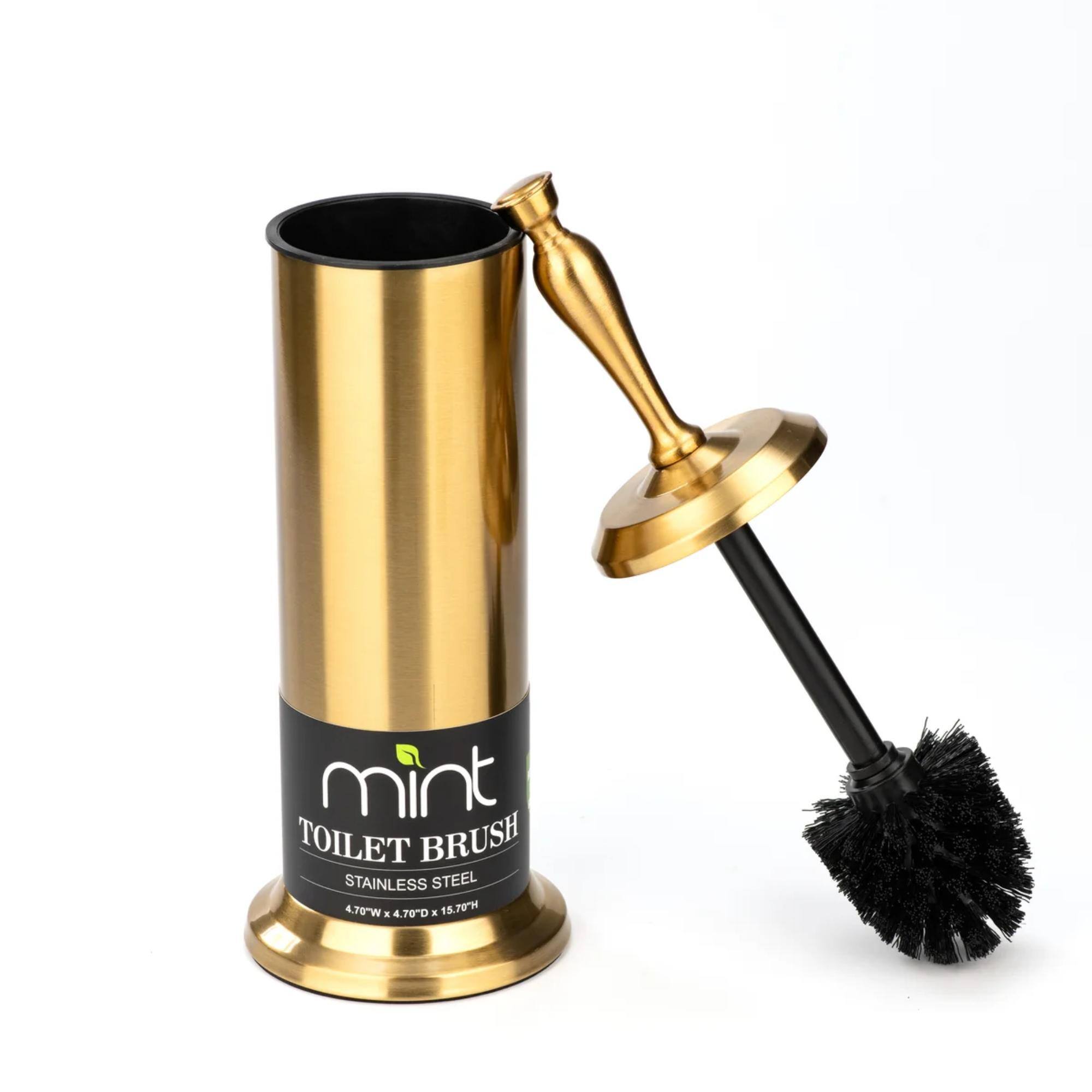 Mint Toilet Brush Stainless Steel 4.70"W x 4.70"D x 15.79"H