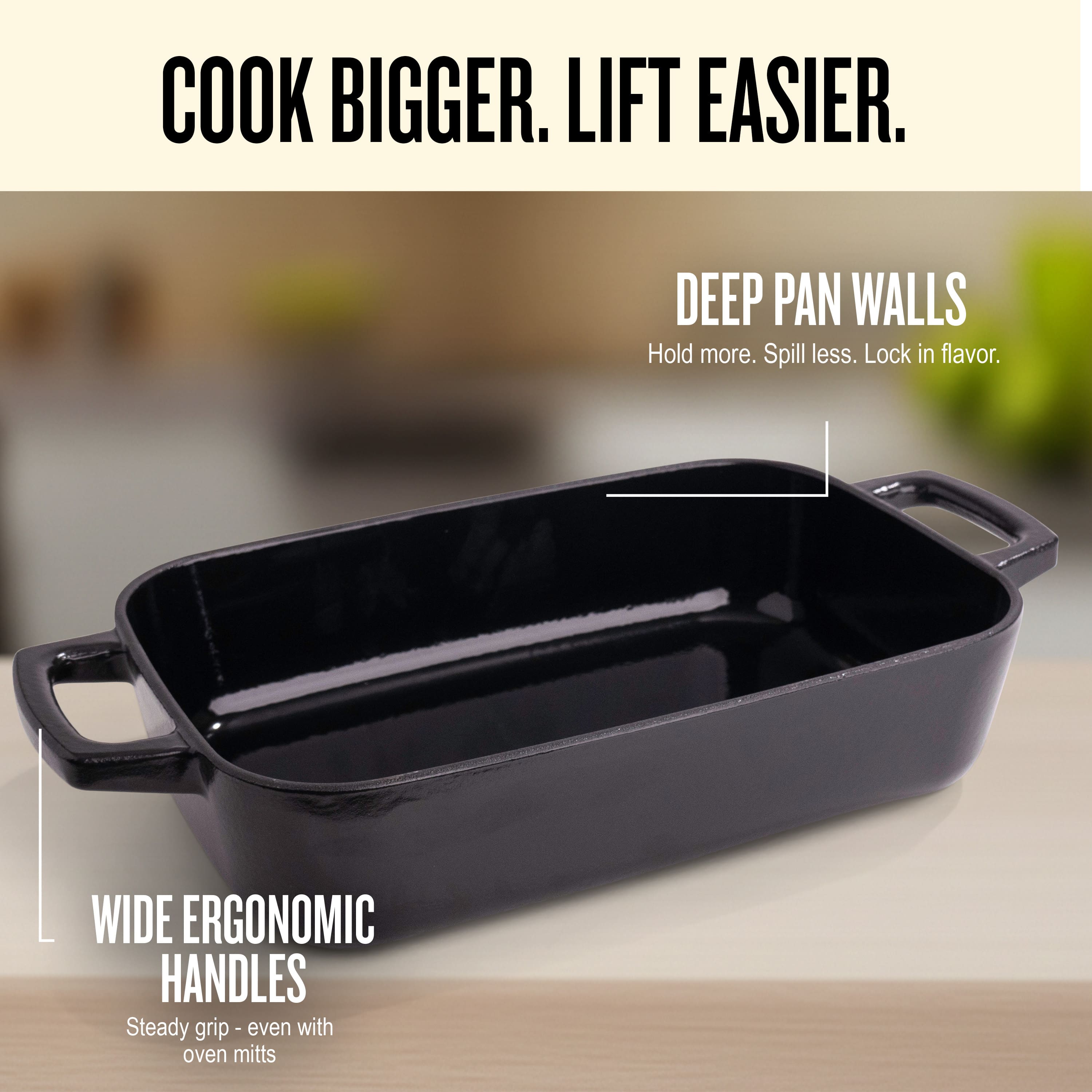 Alva Nori Enameled Cast Iron Roasting Pan 12x8
