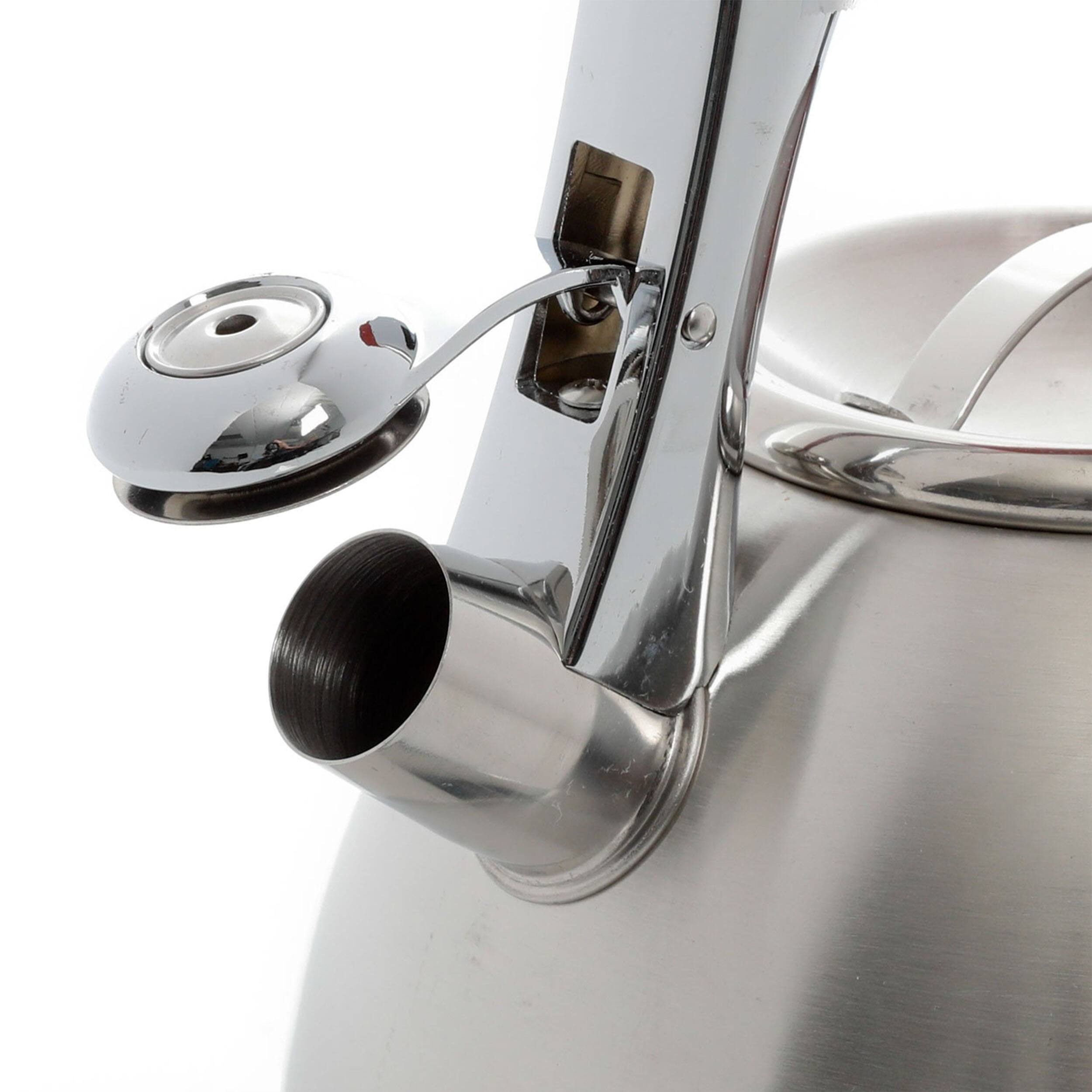 Alt View 2. Mr. Coffee - Mr Coffee Collinsbrook 2.4 Quart Stainless Steel Whistling Tea Kettle - Silver.