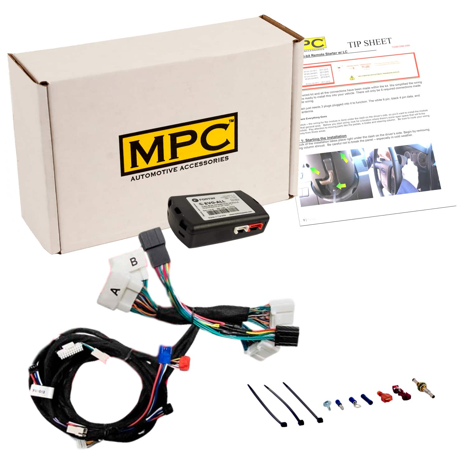 MPC - Plug-n-Play Remote Start For 2020-2021 Lexus NX300 - (2) 1-Button Remotes - Black