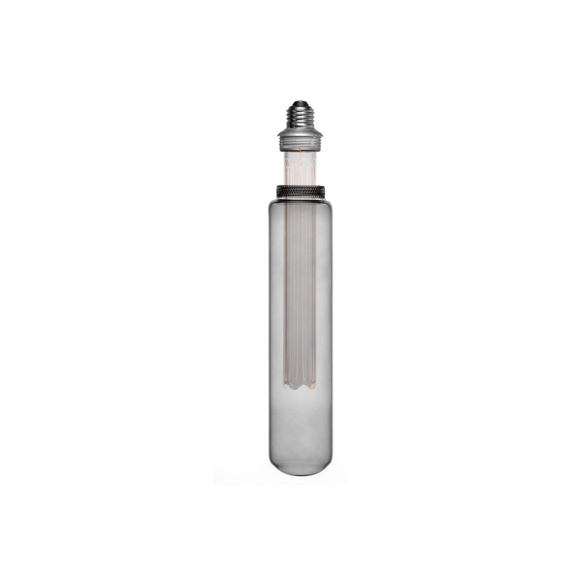 Alt View 4. Next Glow - T60 Tubular LED Light Bulb 3.5-watts, 2,200K Dimmable Medium Screw (E26) Base - Smokey - Smokey.
