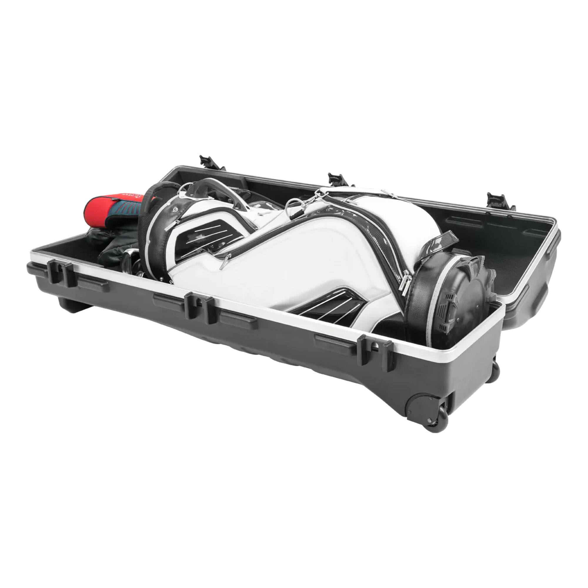 Alt View 7. SKB - SKB Cases ATA Staff Pro XL Hard Plastic Storage Wheeled Cart Golf Travel Case - Black.