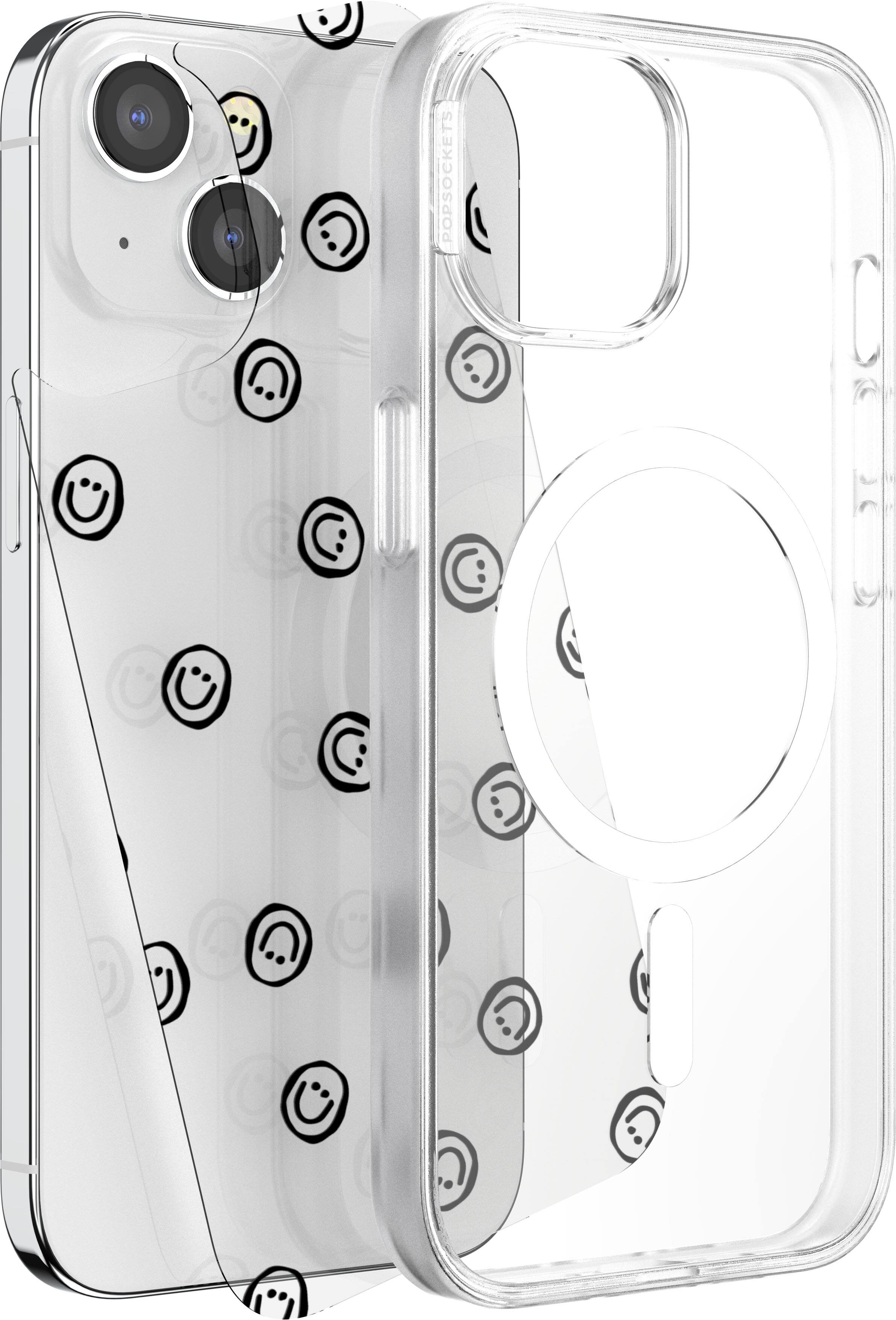 Alt View 1. PopSockets - Looks iPhone 15 Swappable Graphic Case Inserts (3 per pack) - compatible with PopSockets PopCase only - Multi Collection.