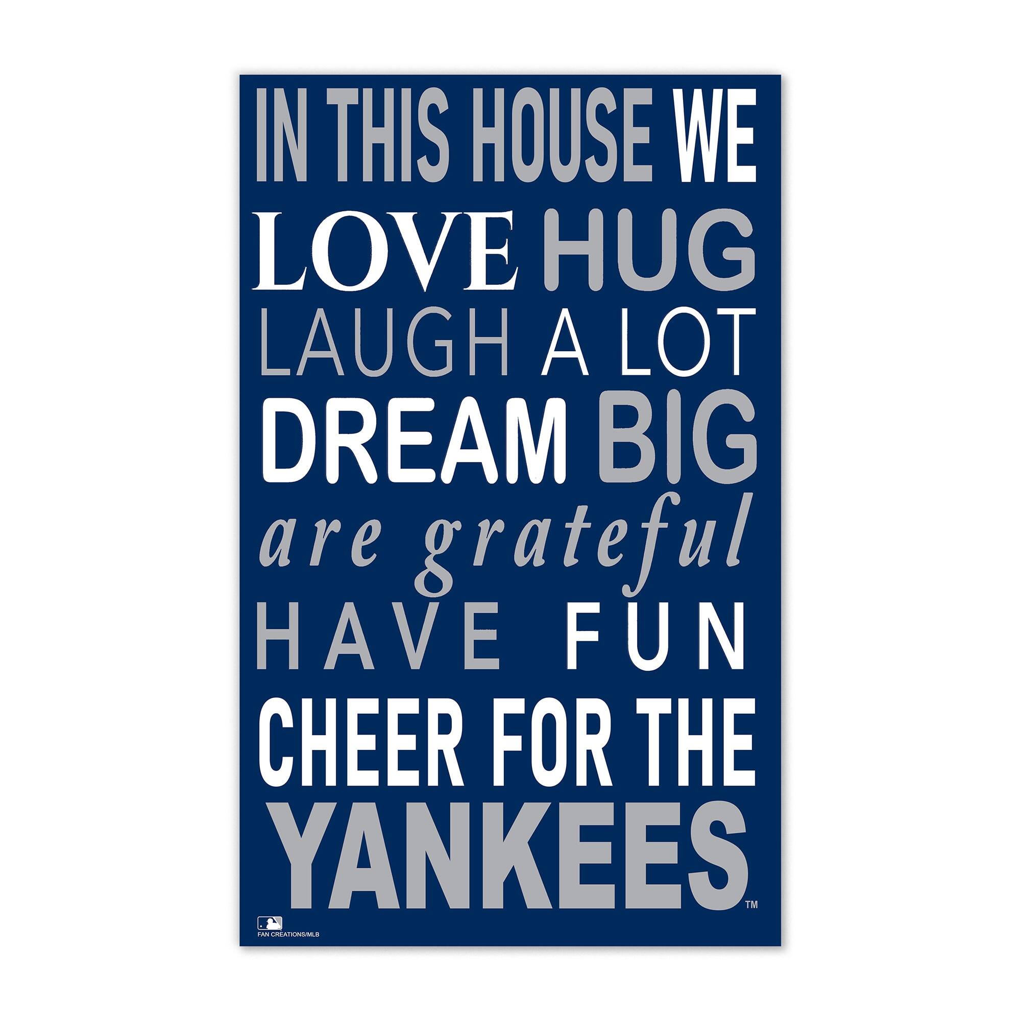 New York Yankees 11" x 19" Briteline In This House Sign