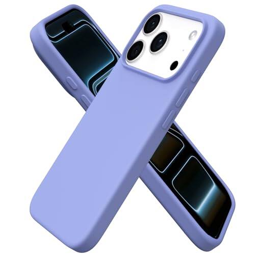 Front. Ornarto - ORNARTO Designed for iPhone 17 Pro Case 6.3", Liquid Silicone Soft Gel Shockproof Protective Case-Ice Blue - Ice Blue.