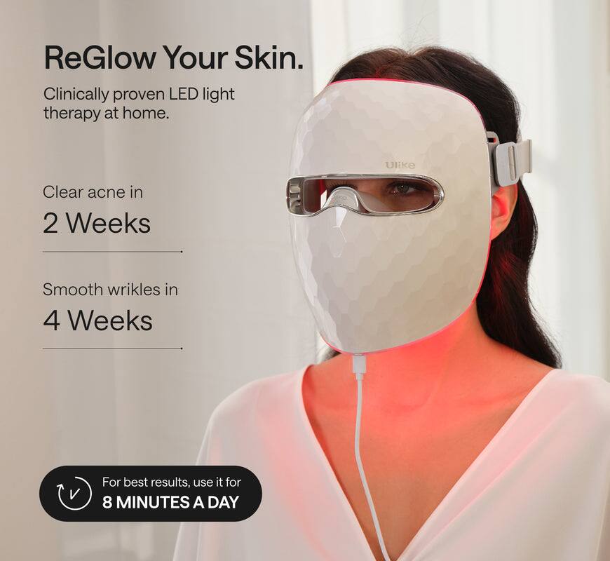 Ulike ReGlow LED Light Therapy Mask 4 in 1 White - Best Buy