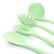 Alt View 4. MegaChef - MegaChef Mint Green Silicone Cooking Utensils, Set of 12 - Mint Green.