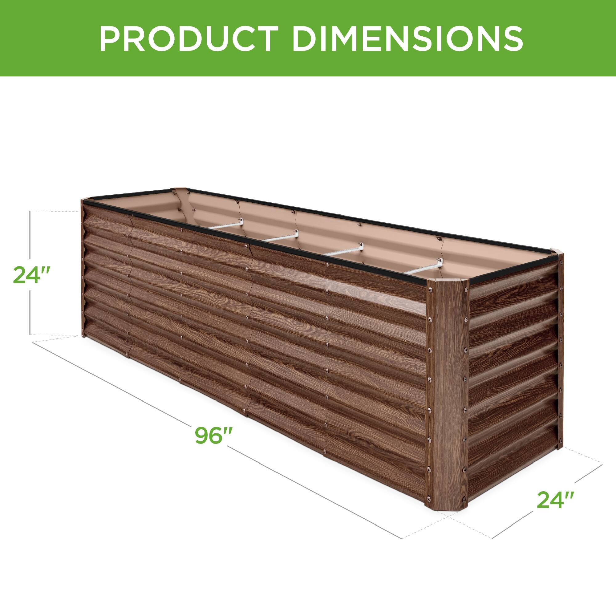 PRODUCT DIMENSIONS  
24" x 96" x 24"