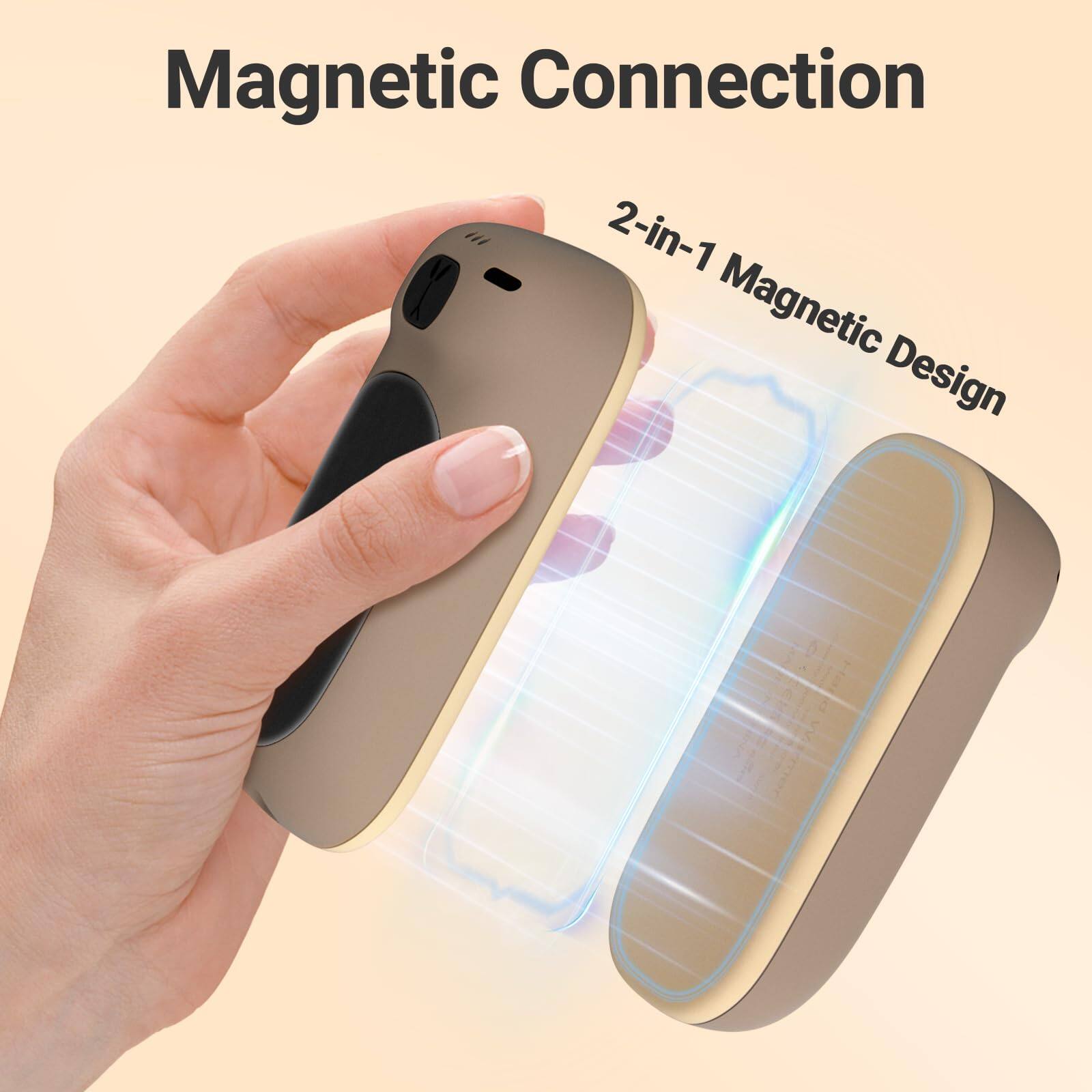 Magnetic Connection  
2-in-1 Magnetic Design