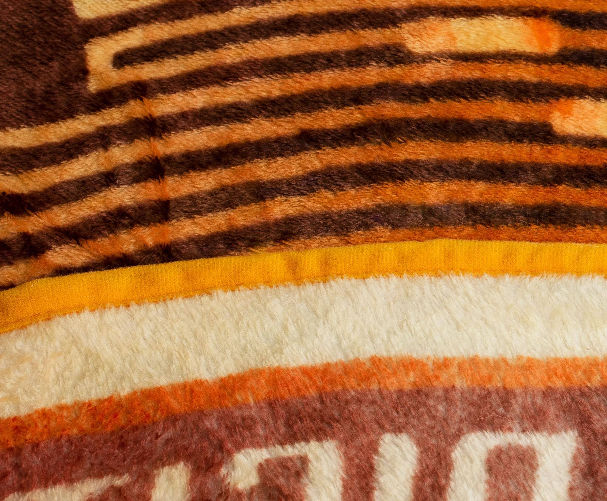 Alt View 1. Toynk - Bitcoin Cryptocurrency Round Fleece Throw Blanket | 60 Inches - Gold.