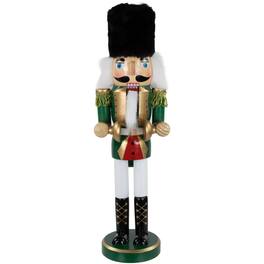 Northlight - 14" and White Cymbalist Christmas Nutcracker - Green